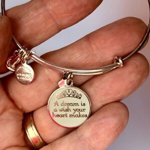 Disney Alex And Ani Bracelet - A Dream Is A Wish - Silver